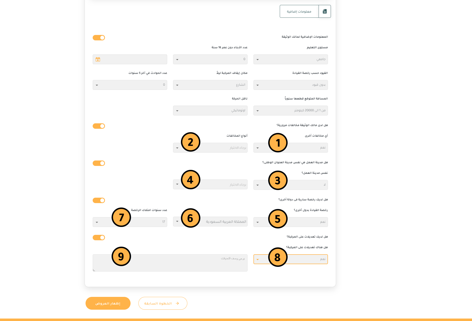 Car owner and car details